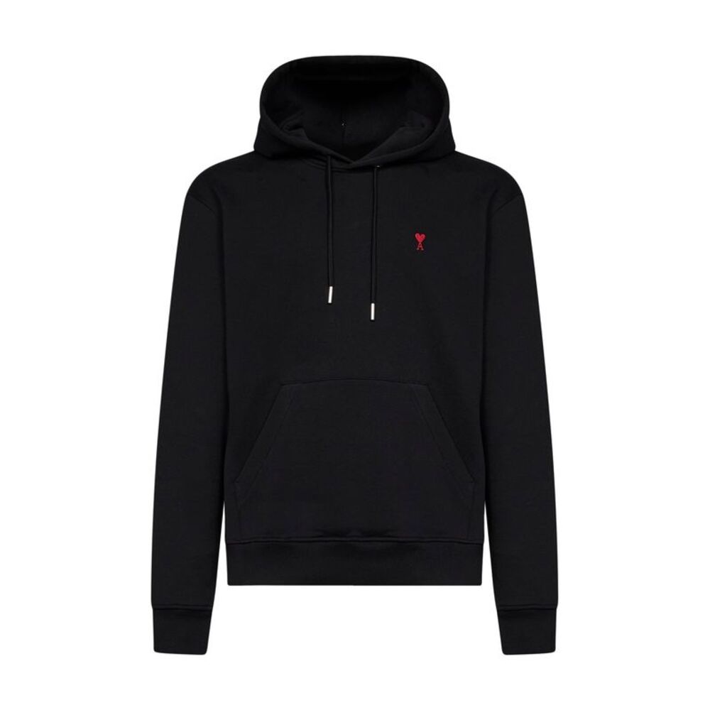 Ami Paris Men Black Cotton Ami De Cœur Hoodie